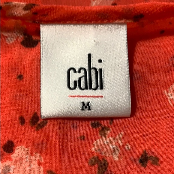 Cabi Blossom Coral Pin Tuck Blouse - Picture 7 of 7